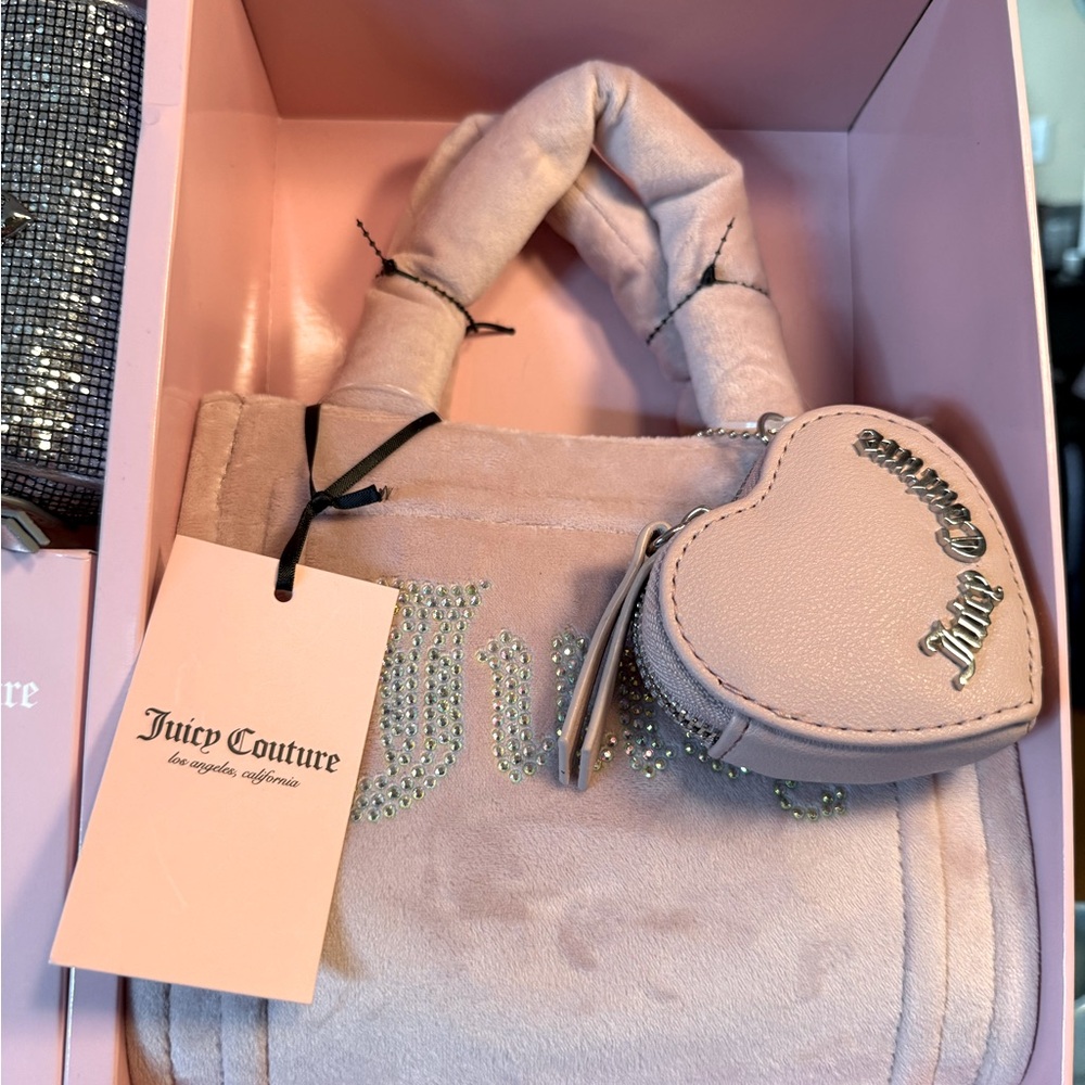Juicy Couture NWT Big Spender Mini Tote 3 Piece Gift Set Dusty Pink  (P163) - Picture 7 of 7